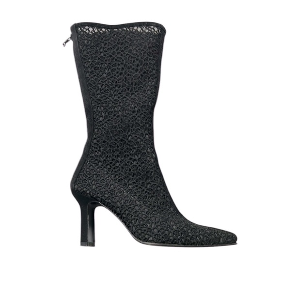 Stuart Weitzman Lace Black Women's Boots - Picture 1 of 5